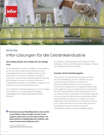 th Infor solutions for the beverage industry Brochure German 457px