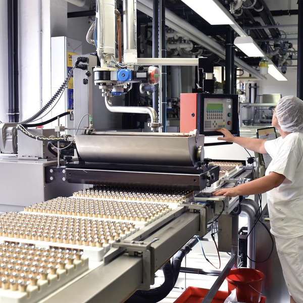 conveyor bakery production 