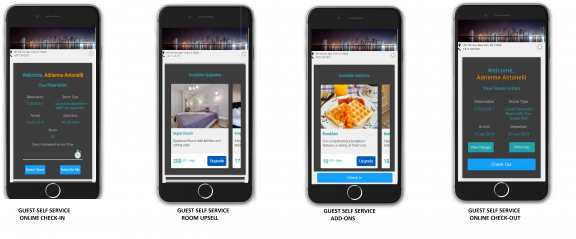 Captures d’écran de l’application mobile d’entretien ménager pour le PMS pour les hôtels