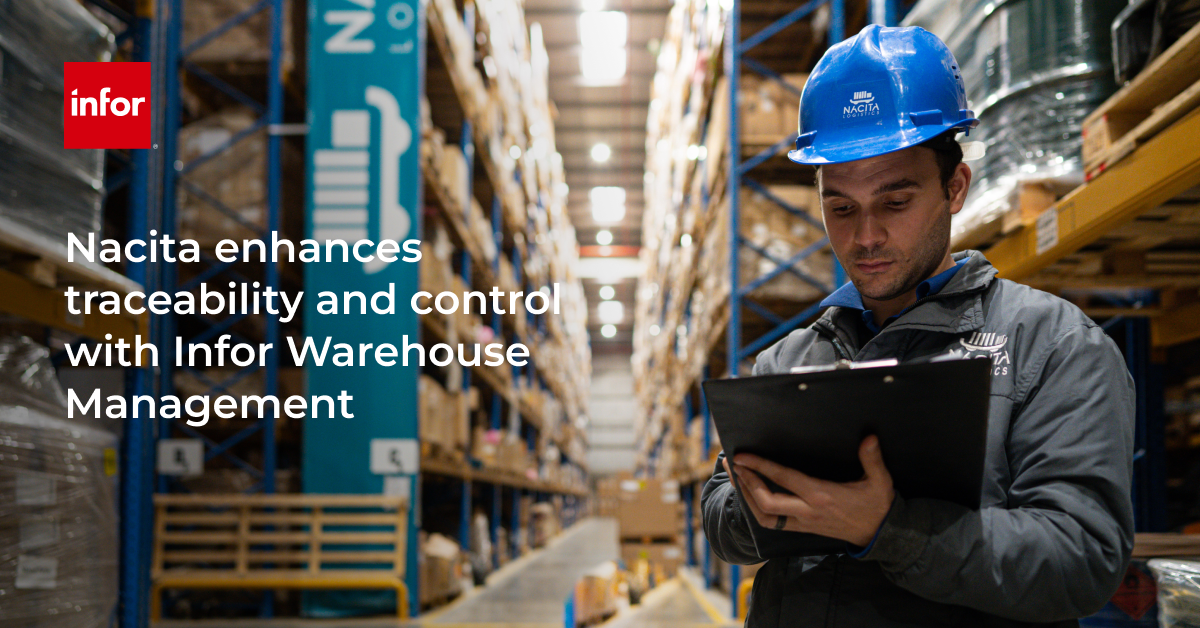 Nacita Enhances Traceability and Control with Infor and SNS