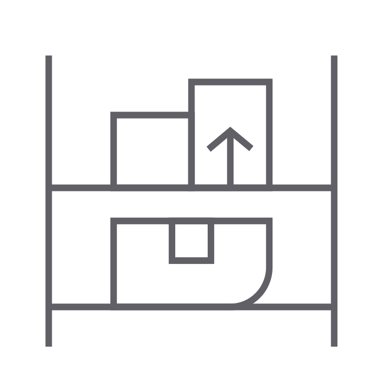 Boxes-on-shelf-inventory, stock, distribution, scm, supply chain, warehouse