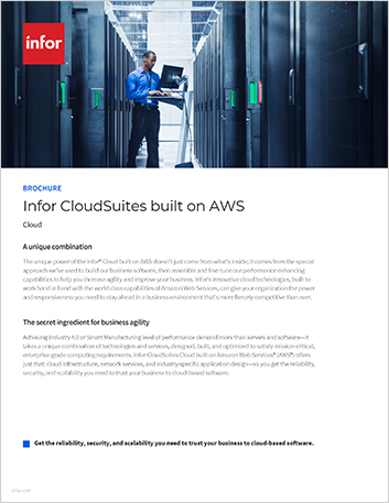 Infor CloudSuites built on AWS Brochure
  English 457px