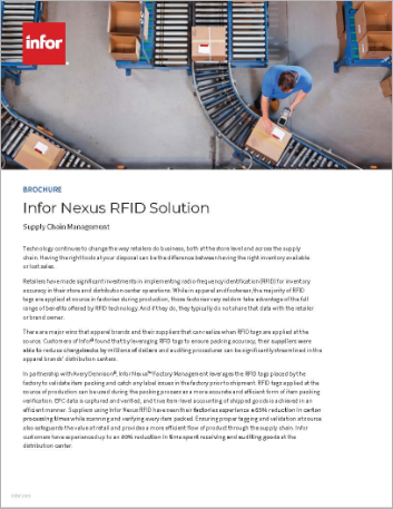 Infor Nexus RFID Solution Brochure English   