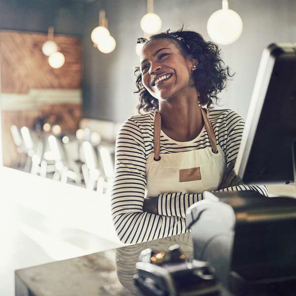 Hostess in a restaurant