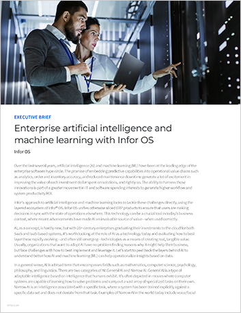 Enterprise artificial intelligence and
  machine learning with Infor OS Executive Brief English 457px