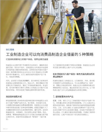 5 tactics industrial manufacturers can   borrow from the makers of consumer goods Executive Brief Chinese Simplified   457px