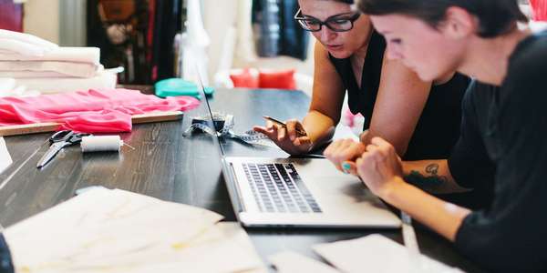 Seamstress team Working Fashion Shop Small Business