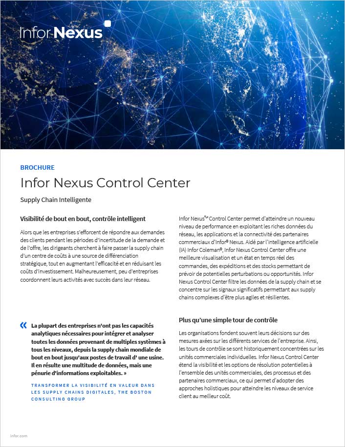 th Infor Nexus Control Center Brochure   French France 457px