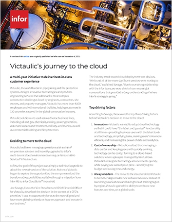 Victaulic journey to the cloud