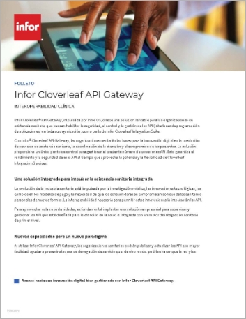 th Infor Cloverleaf API Gateway Brochure Spanish Spain 
