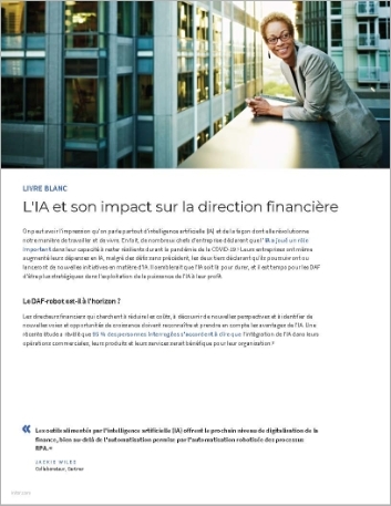 th AI and its impact on the CFO White   Paper French France
