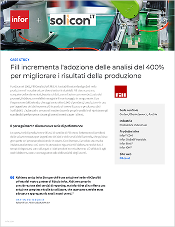 Fill boosts analytics adoption by 400 to   enhance manufacturing outcomes Case Study Italian 457px