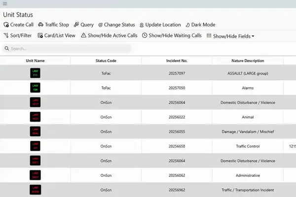 EnRoute software screen capture