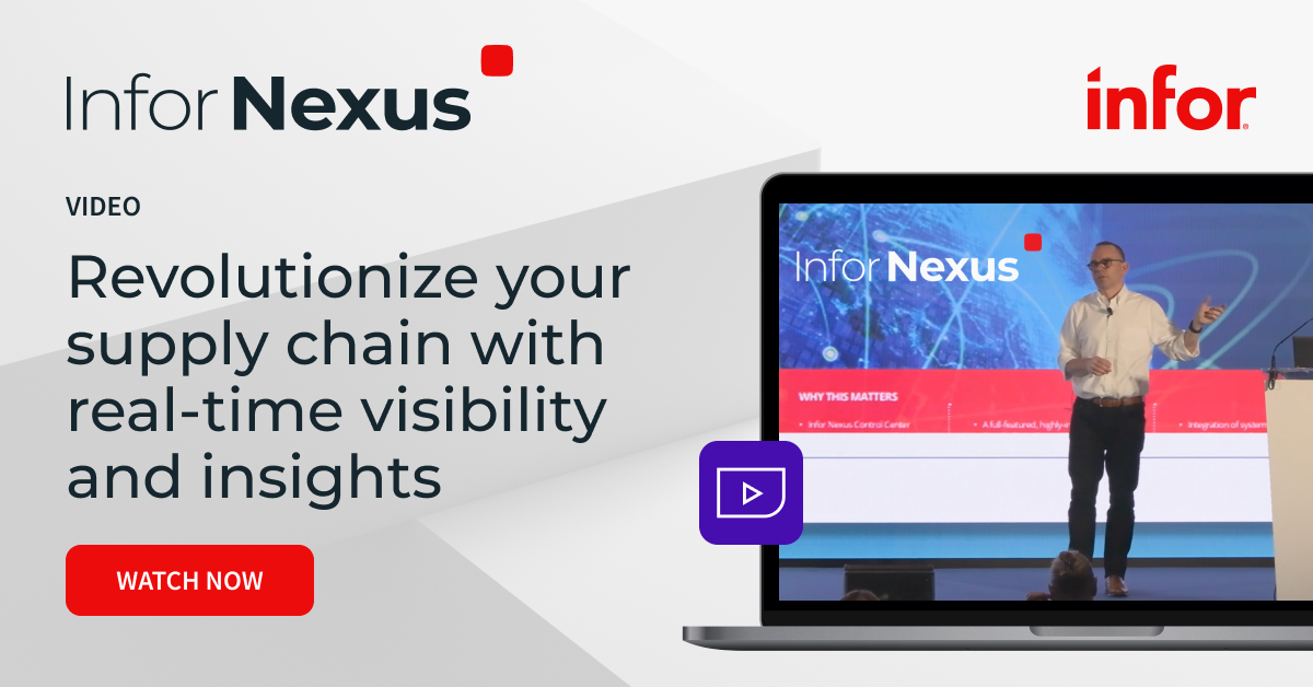 Supply chain visibility tools | Infor Nexus