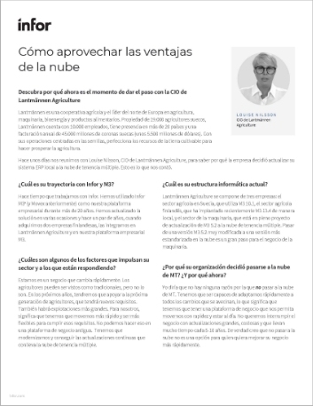 th Cloud upgrade QnA with the CIO of Lantmannen Agriculture Executive Interview Spanish Spain 