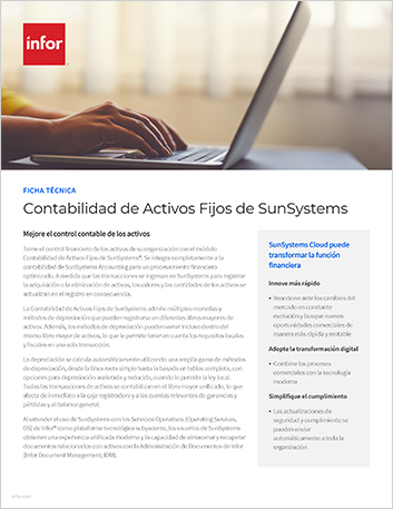 SunSystems Fixed Assets Accounting Data   Sheet Spanish LATAM 457px
