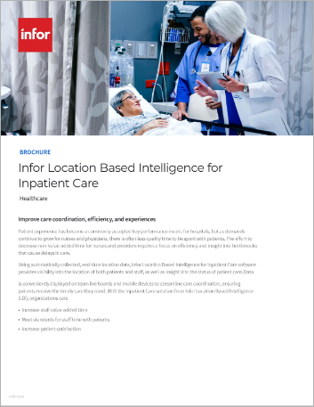 Infor Location Based Intelligence for Inpatient Care Brochure   English   