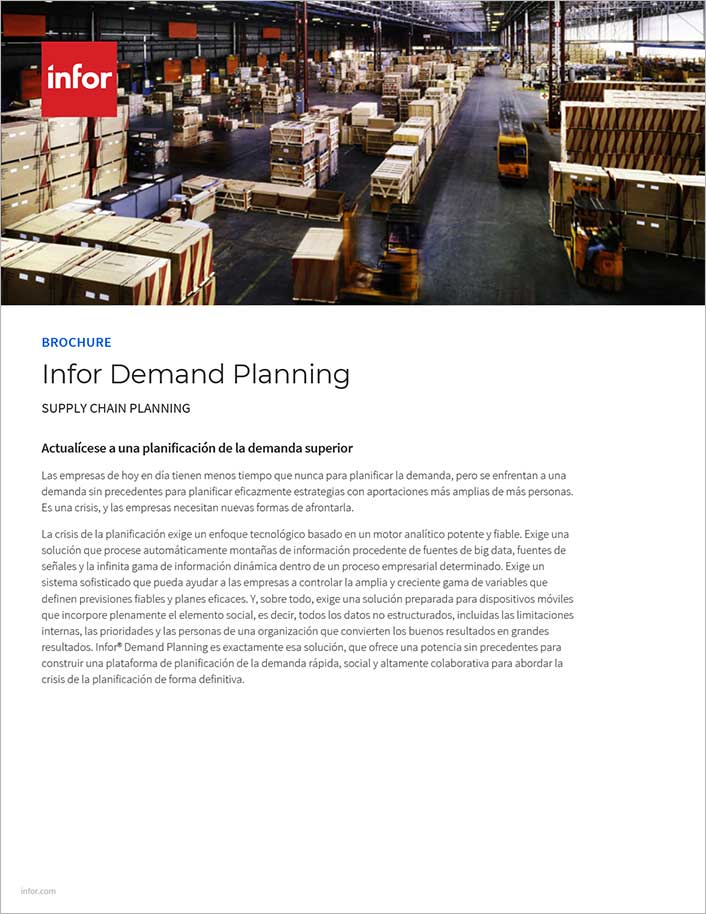 Infor Demand Planning Brochure Spanish
  Spain 457px