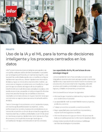 Leverage AI and ML for smart decision   making and data centric processes Brochure Spanish Spain 457px