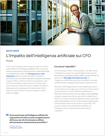 th AI and its impact on the   CFO White Paper Italian
