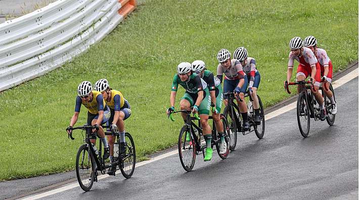 nna Svärdström and Louise Jannering in the lead during the road race