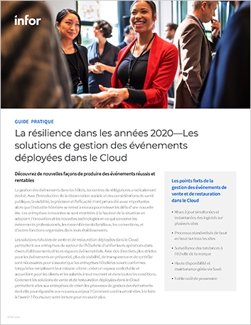th Resilience in the 2020s cloud based   hotel and casino events management solutions How to guide French France