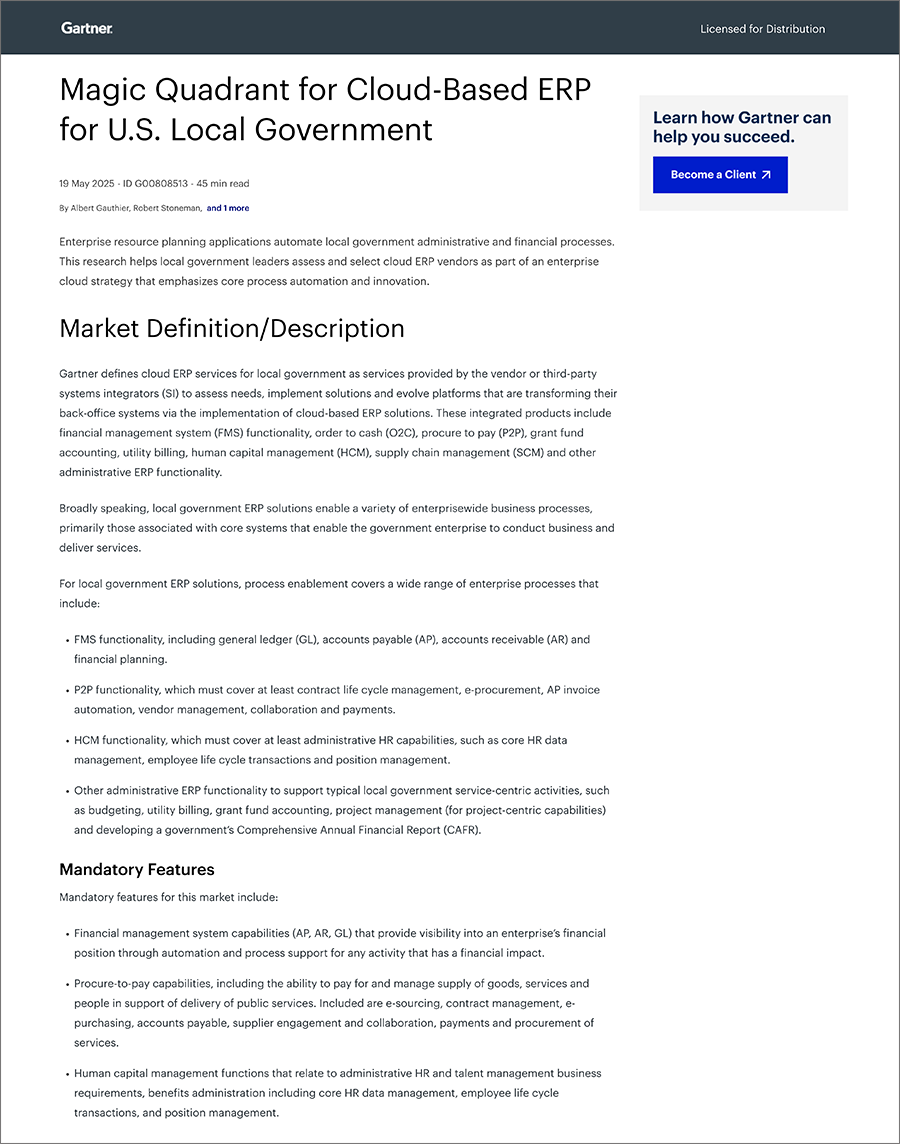Gartner MQ report Public Sector 