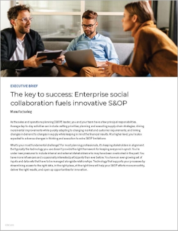 The key to success enterprise social collaboration fuels innovative SO planning