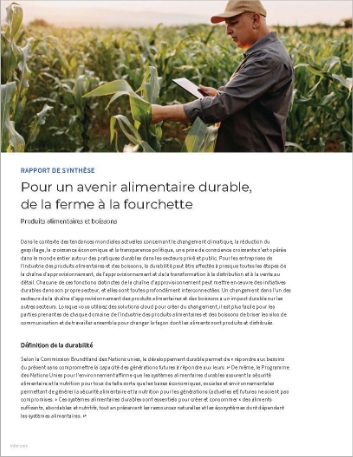 th Maintain a sustainable food future   from farm to fork Executive Brief French 457px