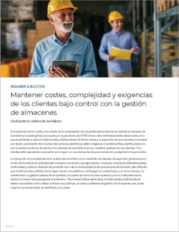 th Conquering costs complexity and customer demands with warehouse management Executive Brief Spanish Spain 