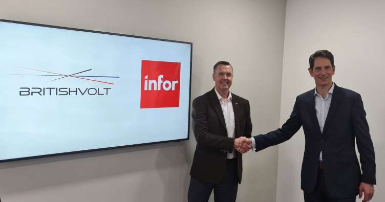 CIO David Threlfall and Infor sales manager Jonathan Snelgrove 