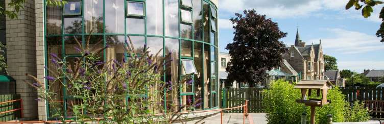 Garden with view of houses