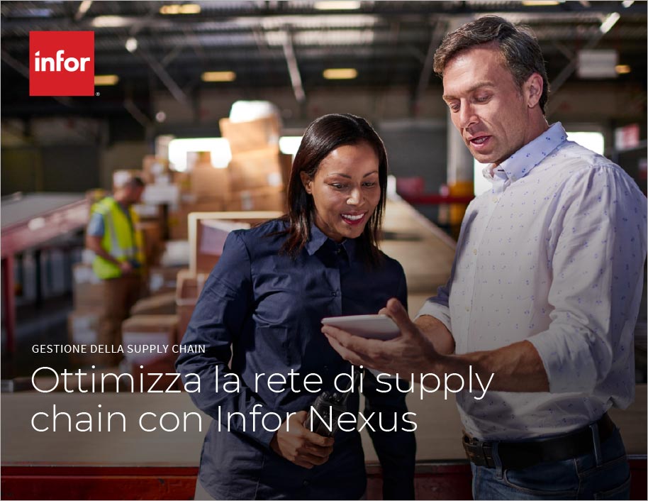 Optimize your supply chain network with
  Infor Nexus Brochure Italian 457px