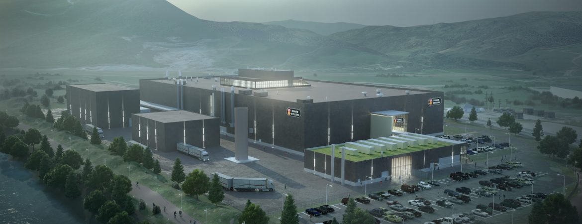 Norsk Kylling factory under construction at Orkdal, Norway