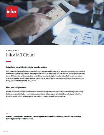 Infor M3 Cloud Brochure English   