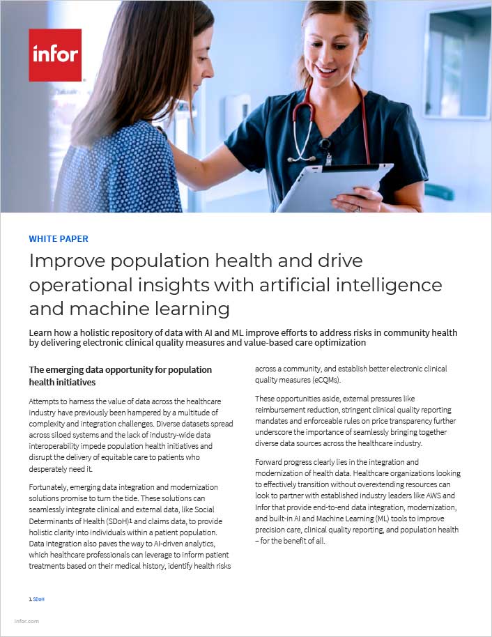 Improve population health and drive
  operational insights with artificial intelligence and machine learning White
  Paper English 457px