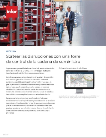 th Navigating turbulent times with a supply chain control tower Article Spanish Spain 