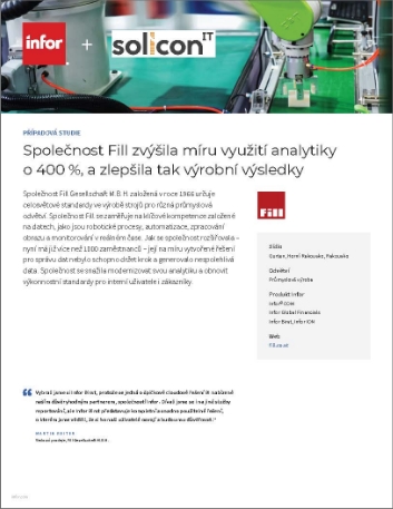 Fill boosts analytics adoption by 400 to   enhance manufacturing outcomes Case Study Czech 457px