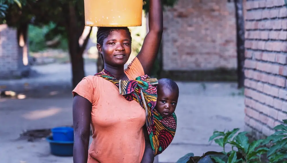 Mother and baby in Africa