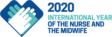 2020 International year of the nurse and the midwife logo