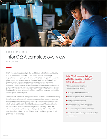 Infor OS A complete overview Executive Brief English   