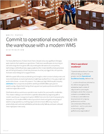 Commit  to operational excellence in the warehouse wia modern WMS White Paper   English