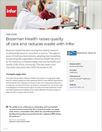 Bozeman Health Case Study Infor CS Healthcare Birst Healthcare NA English 1