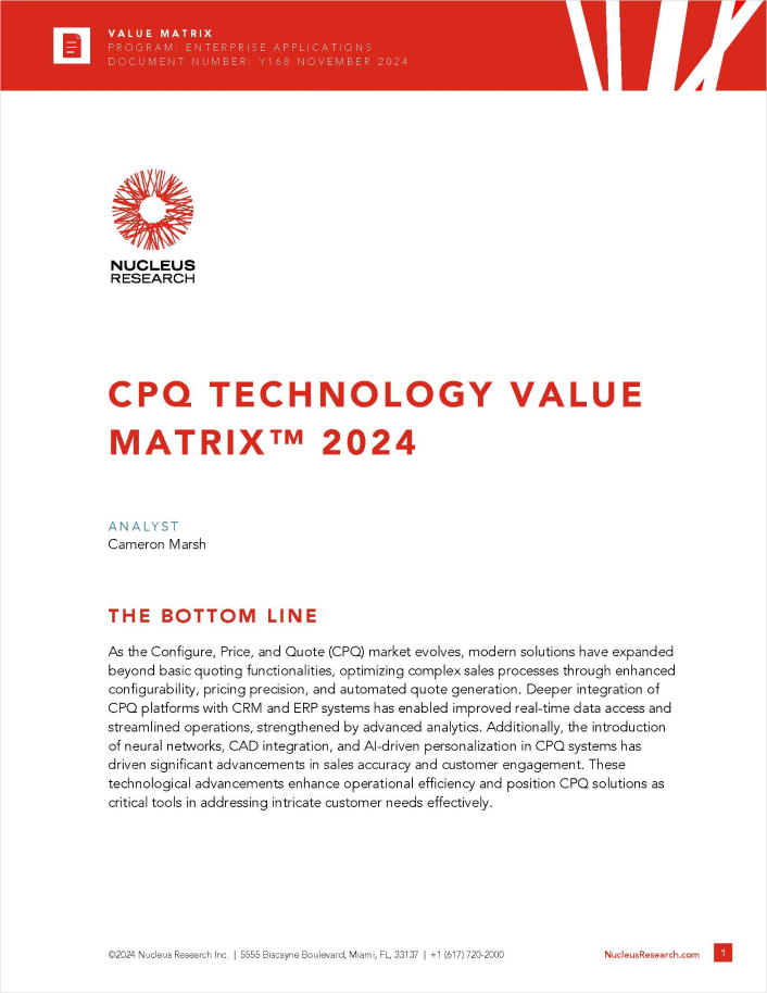 Nucleus CPQ Technology Value Matrix 2023 Analyst Report English 457px