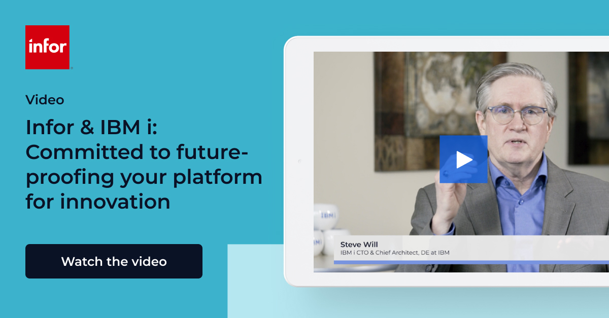 Infor and IBM i Partnership video Infor