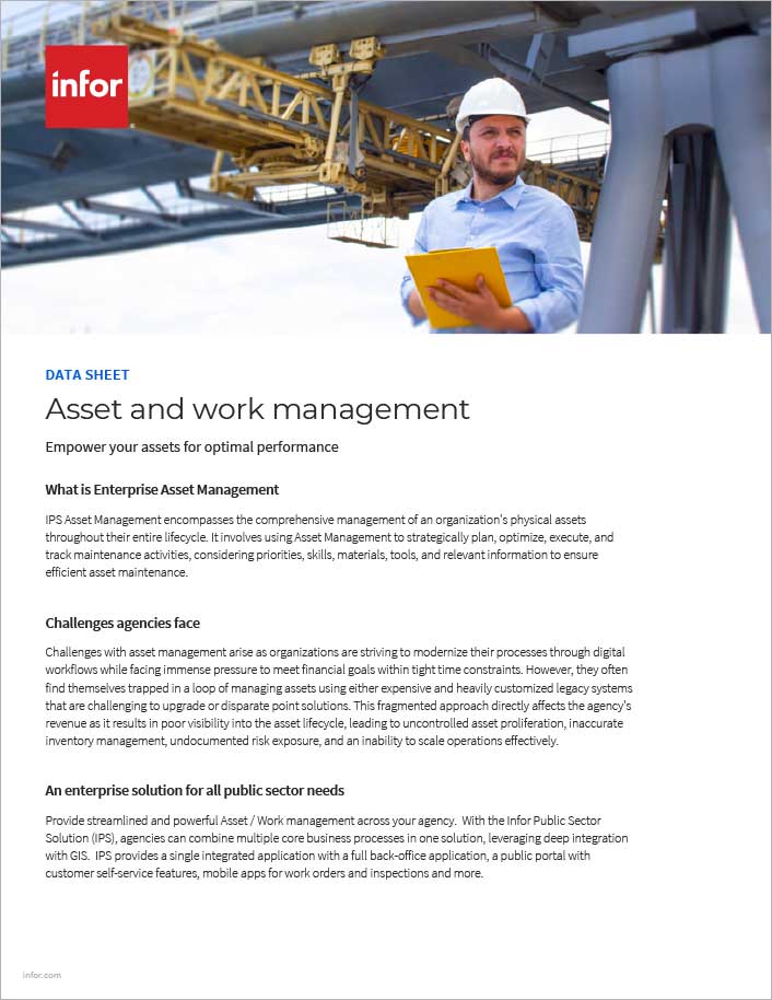 Asset and work management Data Sheet
  English 457px