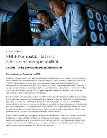 th Achieve FHIR compatibility with clinical interoperability Executive Brief German 457px