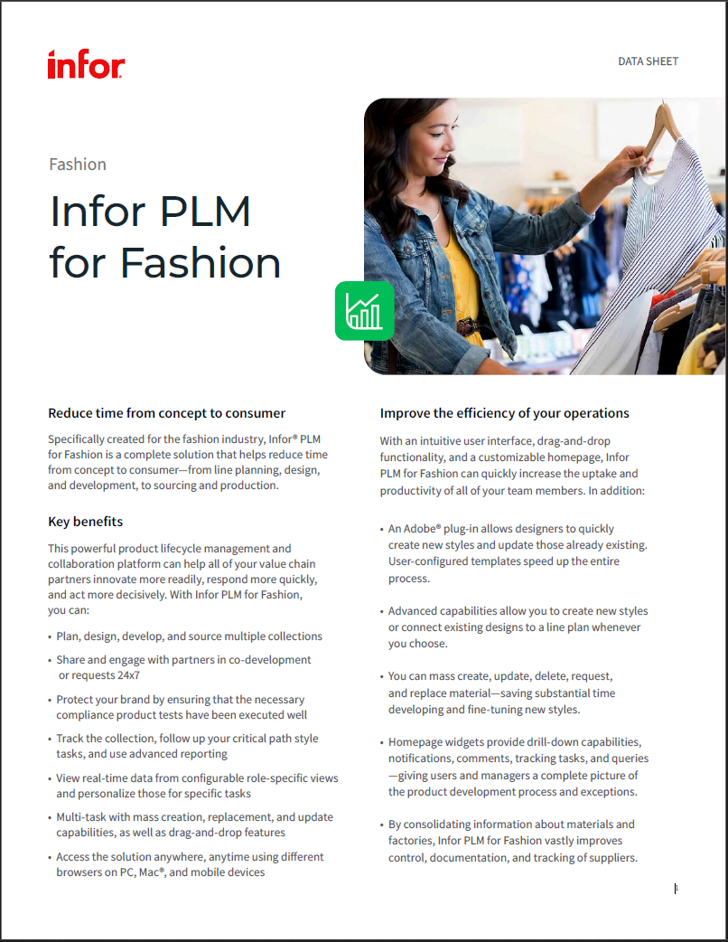  Infor PLM for Fashion Data Sheet   English 