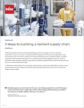 3 steps to building a resilient supply chain Checklist English
