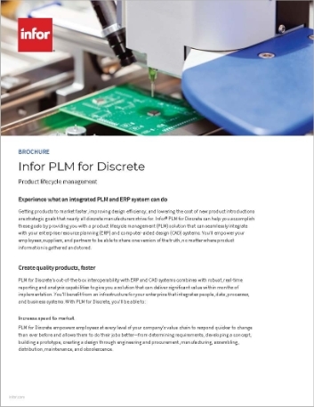  Infor PLM for Discrete Brochure English 